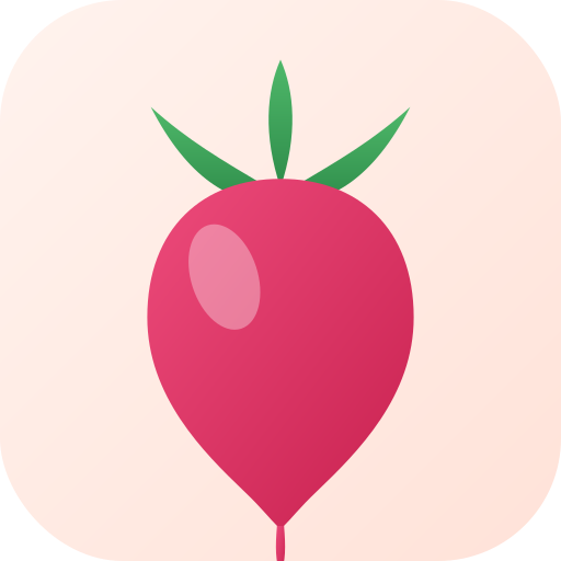 Icône de l'application Radish, 512 × 512 pixels.